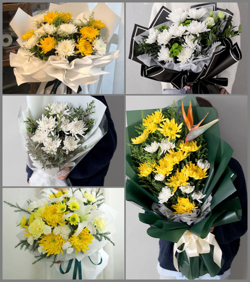 广东梅州市平远县热柘镇白事花束代送